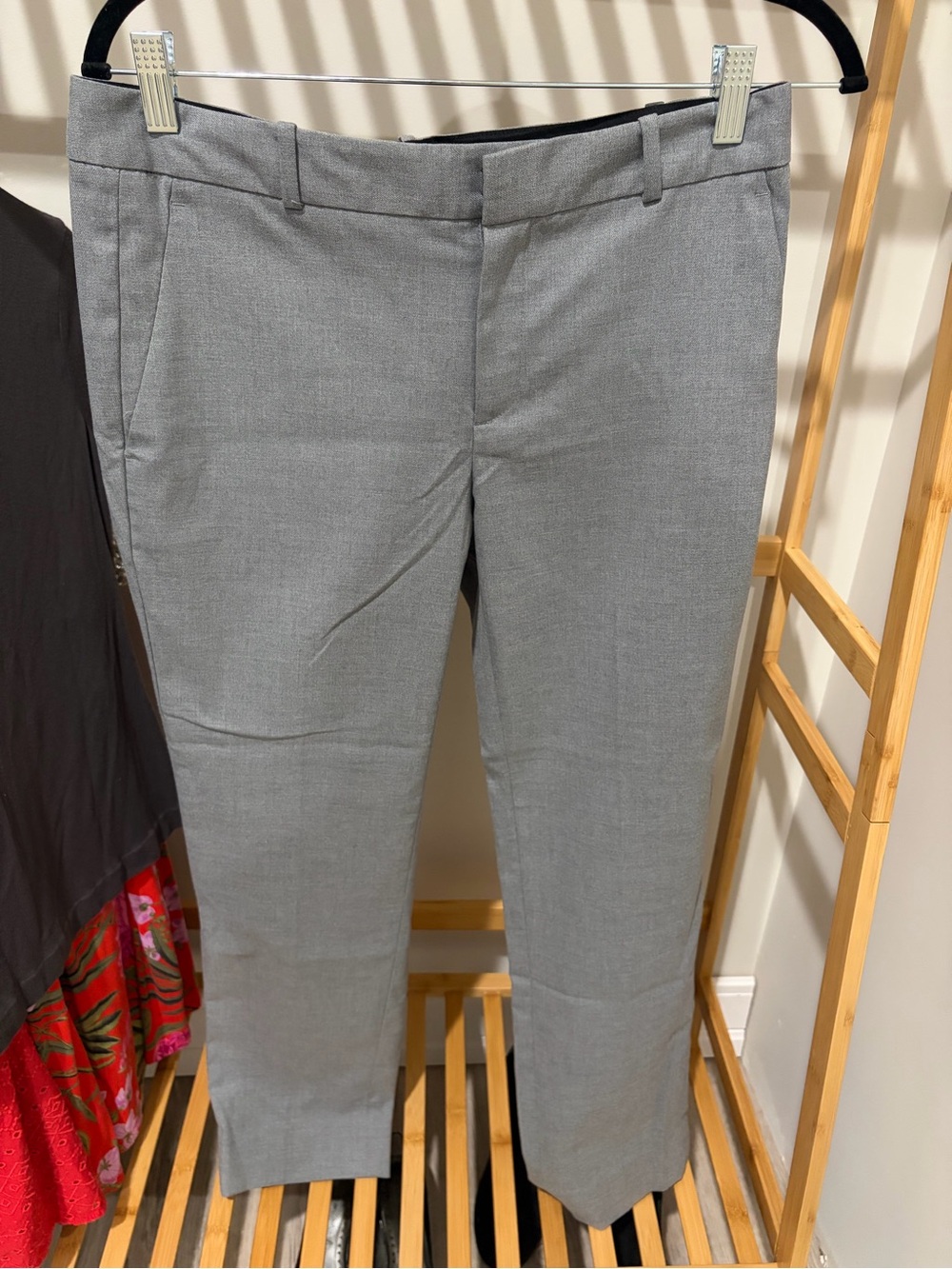 Banana Republic Women’s Classic Straight Dress Pants - Light Gray